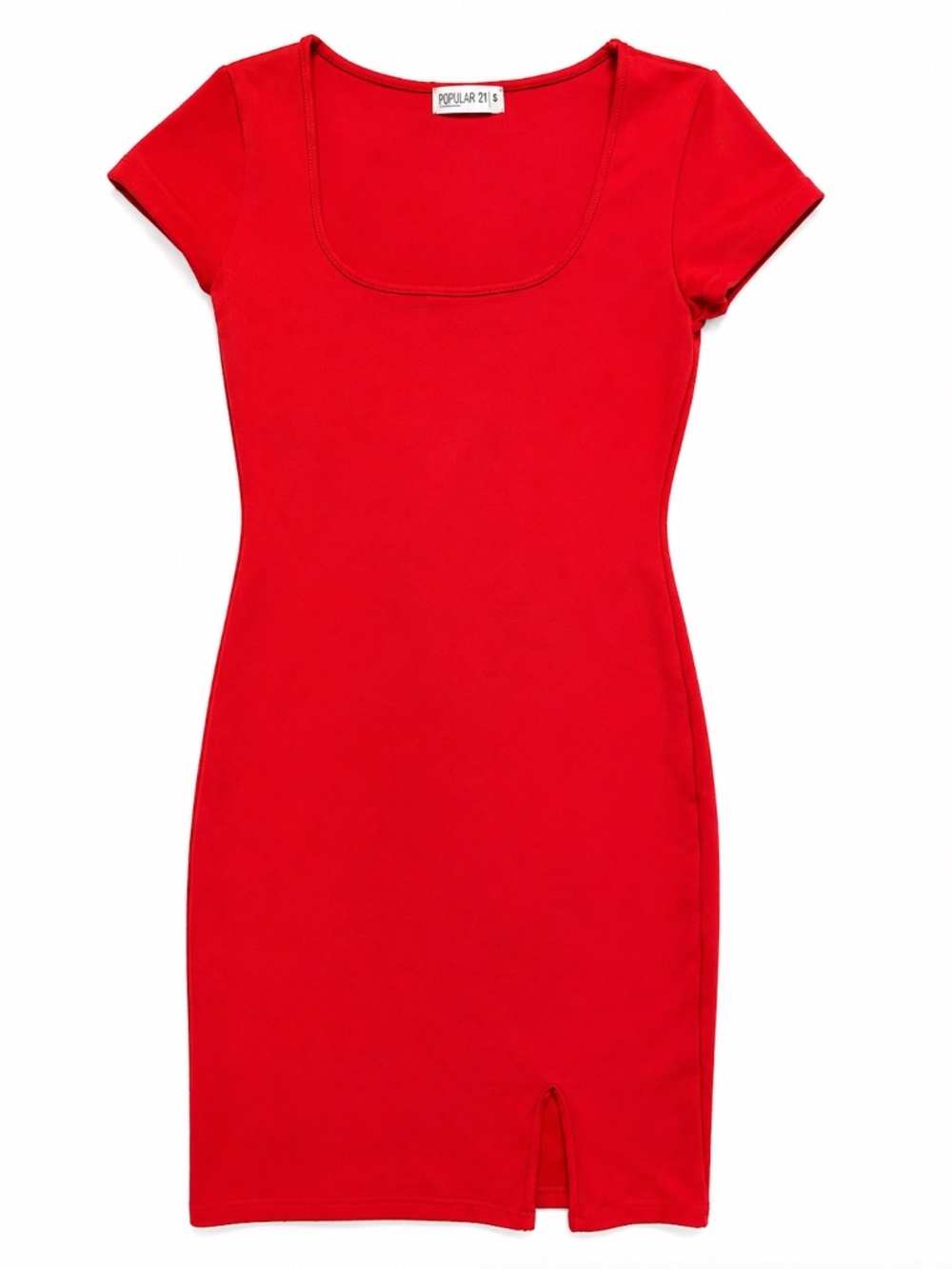 Popular 21 Red Bodycon Mini Dress Size Small Sexy Club Dress